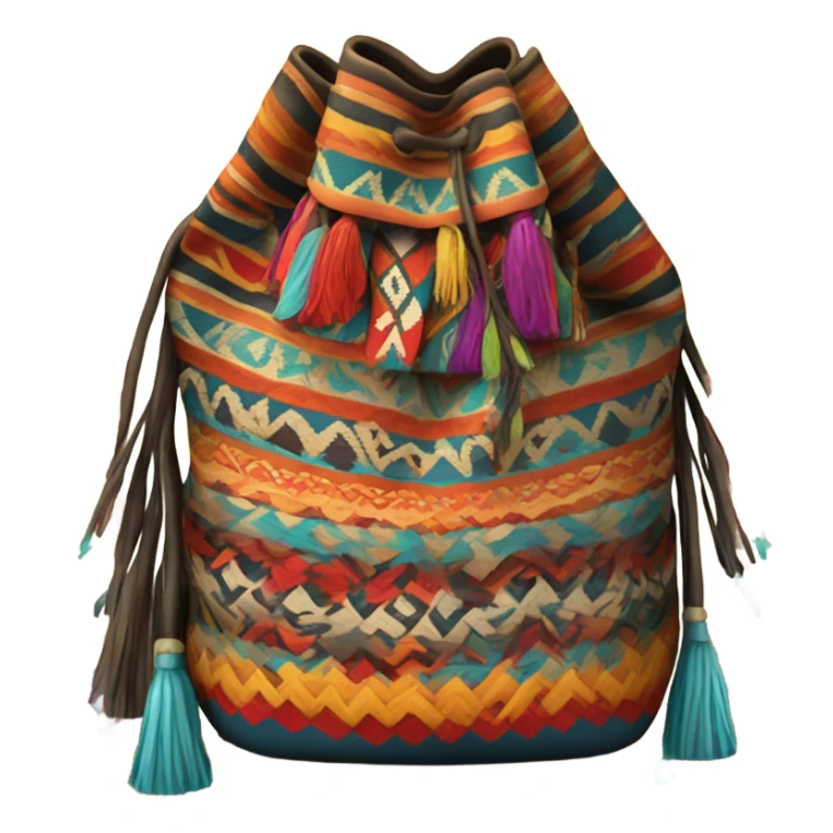 mochila indigena artesanal sticker