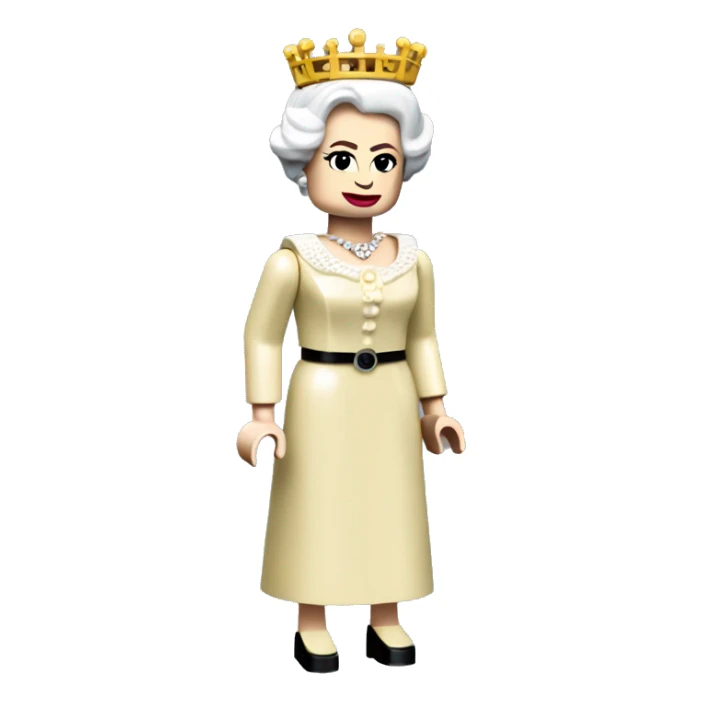 QUEEN ELIZABETH II lego full body sticker