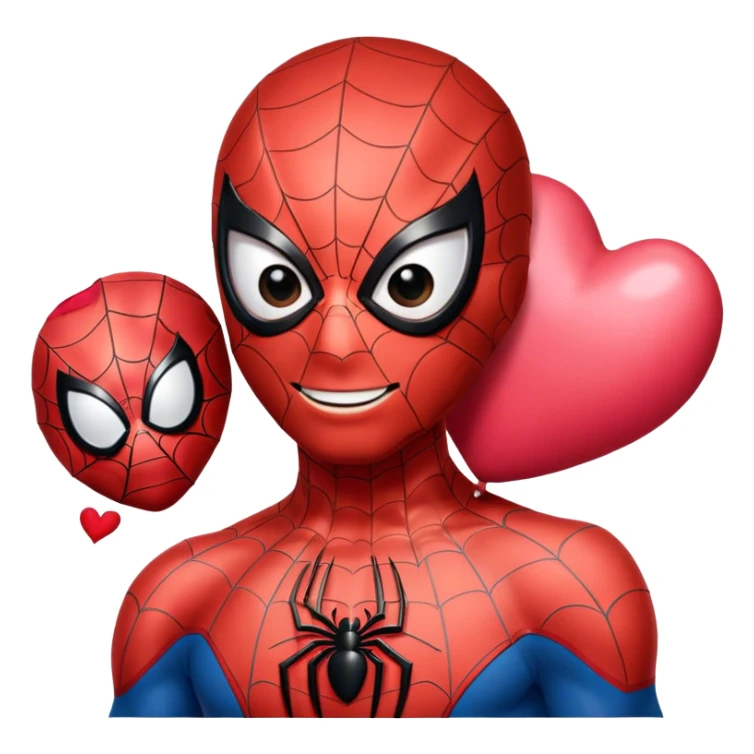 Spider-Man wishing a happy Valentine’s Day sticker