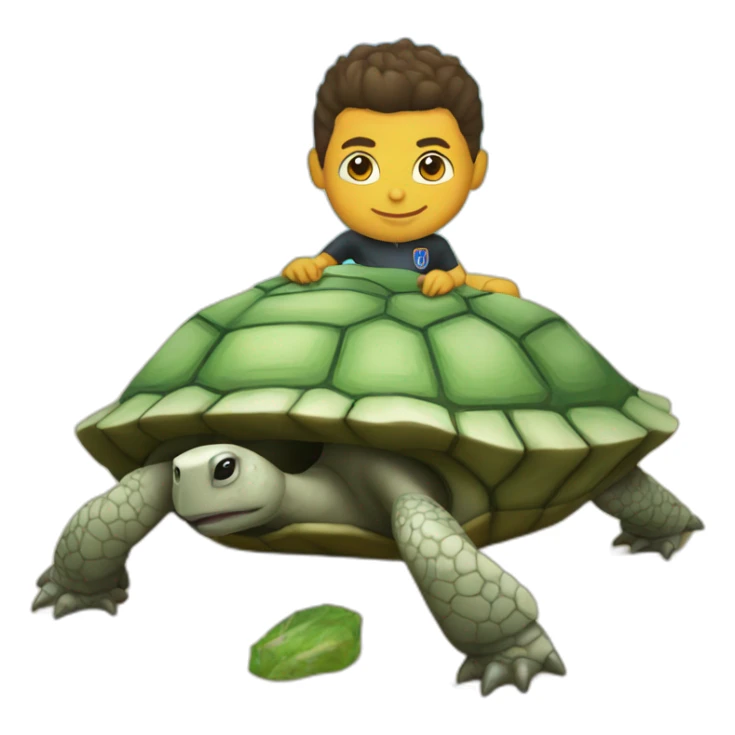 Ronaldo sur Tortue sticker