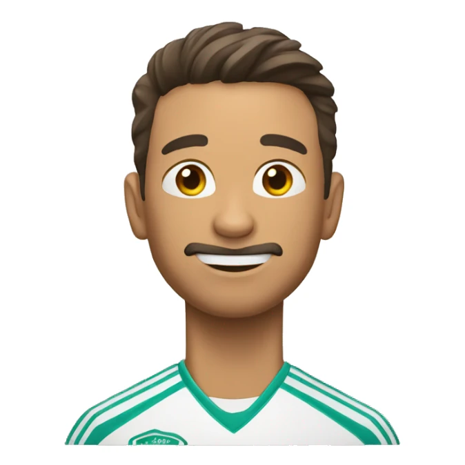 Chico con una pelota de futbol sticker