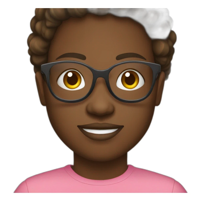 Jeune Congolaise avec lunettes de soleil sticker