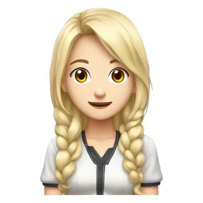 creame una chica anime gamer sticker