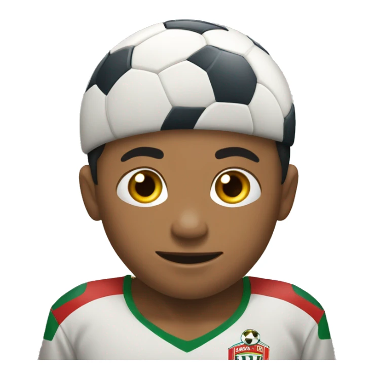 Niño de 5 años jugando al fútbol sticker