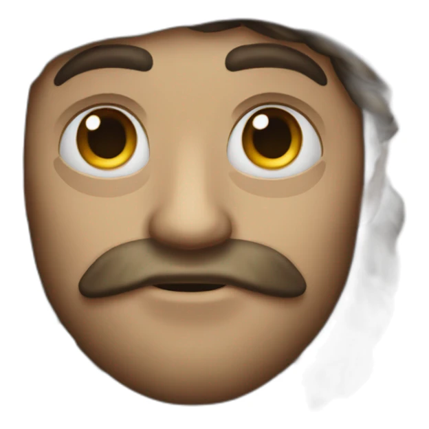 pirate with dark rings under eyes sticker