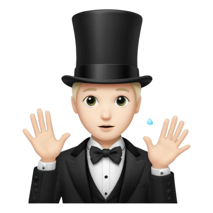 a magician who disappears into fog sticker