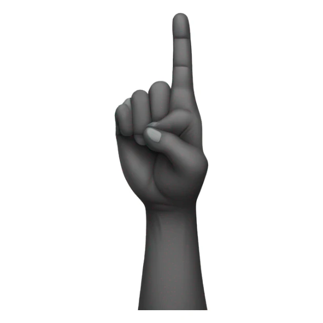 Hand doing the Loser symbol with its fingers sticker