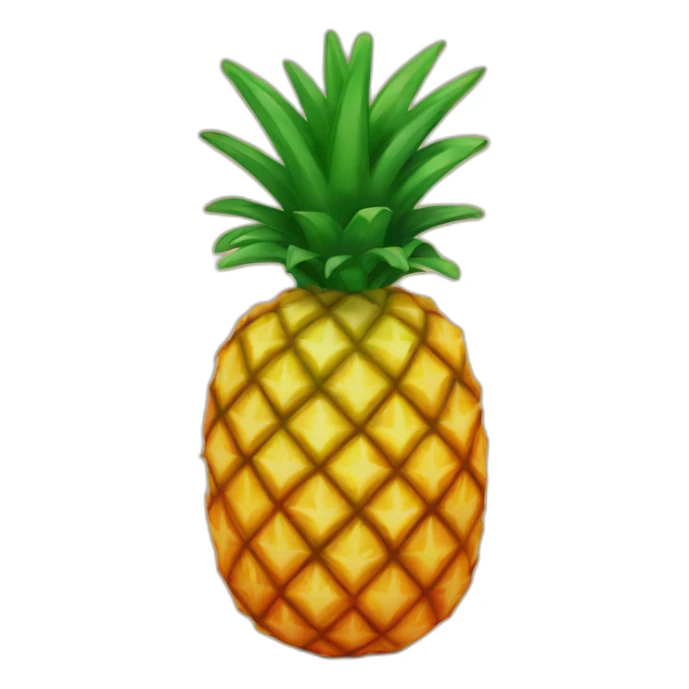 Orange pineapple sticker