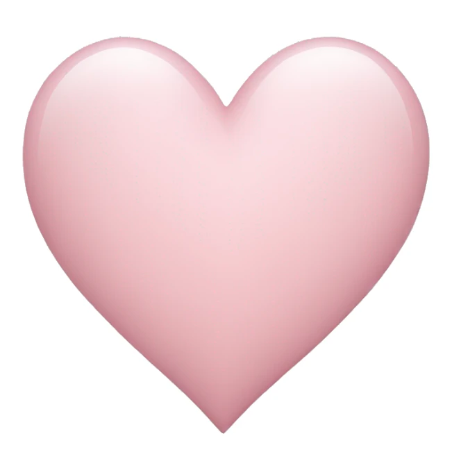 light pink heart sticker