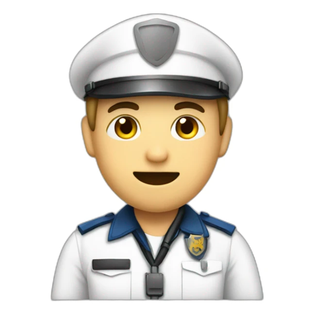 Infirmiere qui embrasse policier sticker