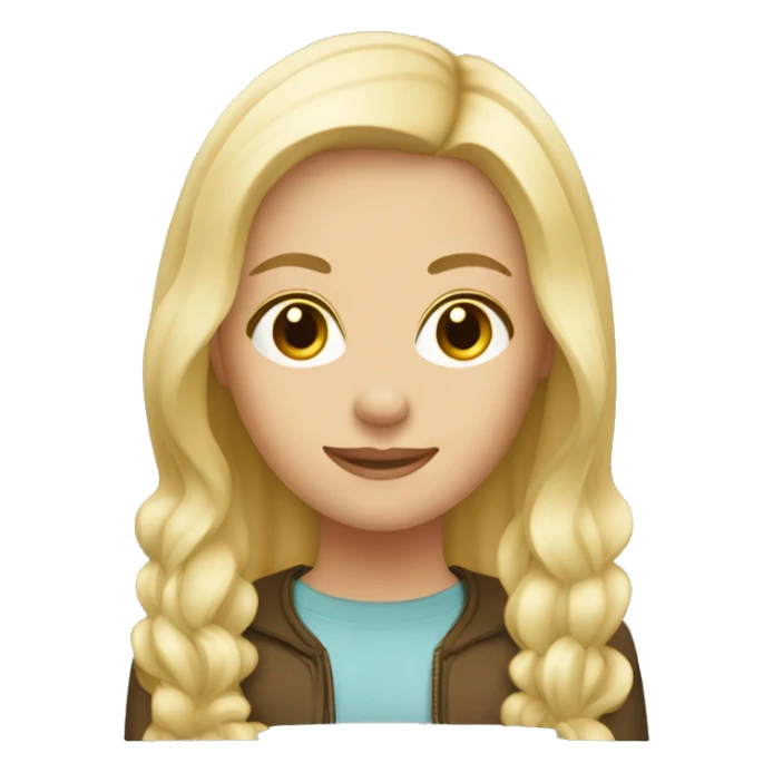 2 caucasian blonde girls  sticker