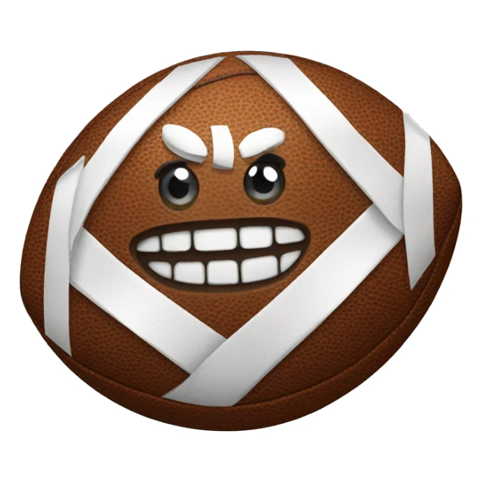 football with a bow around it  sticker