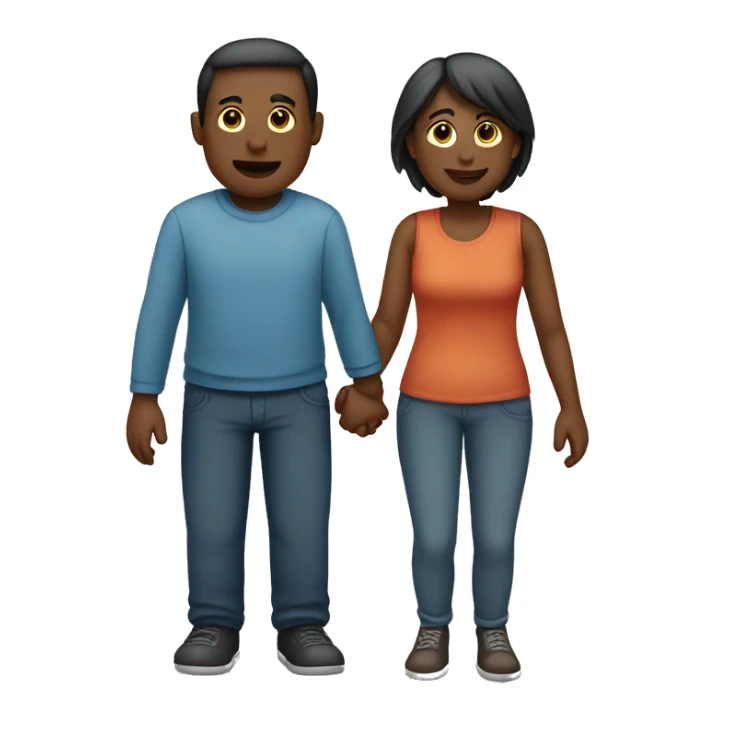 M that looks like two people holding hands sticker