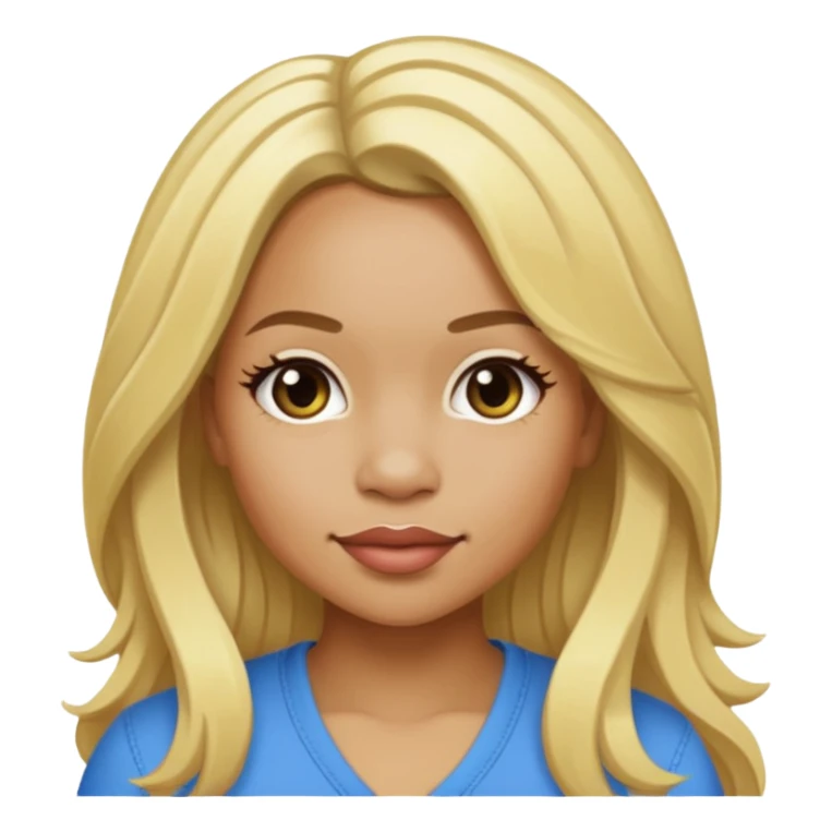 Tameka "Tiny" Cottle with blonde long hair sticker