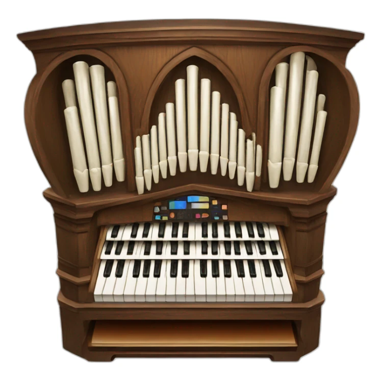 French styled Church organ sticker