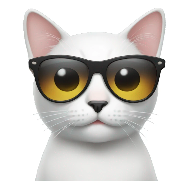 Cat with sunglasses sticker
