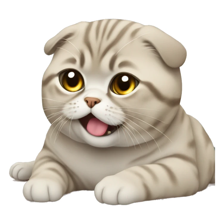 scottish fold drunk sticker