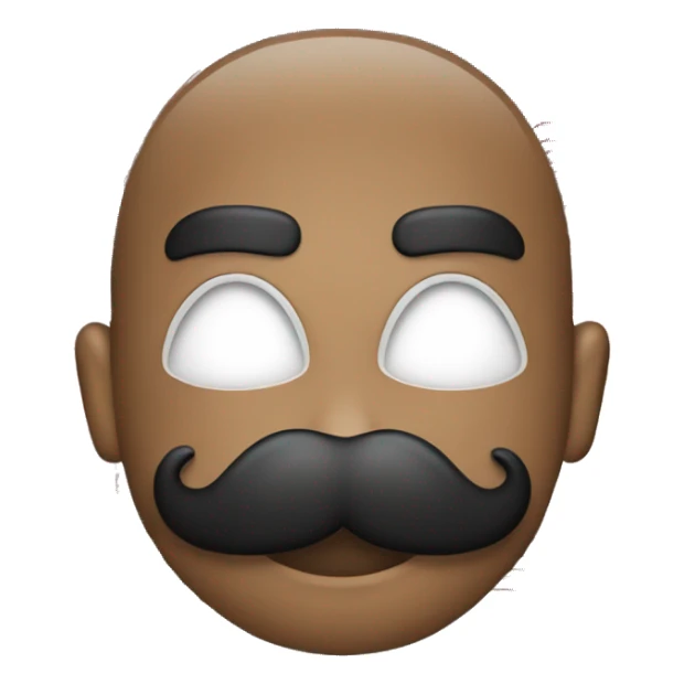 Nose with mustache and fire works in background  sticker