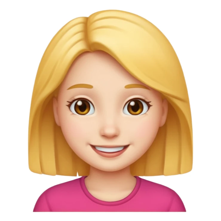 A cute girl emoji sticker
