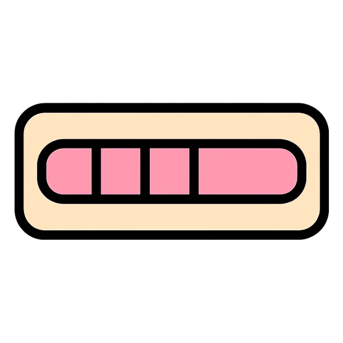 baby pink loading bar, flat style, soft baby pink, no text sticker