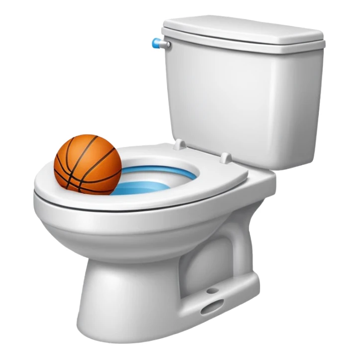 LeBon Bon basketball skibidi toilet sticker