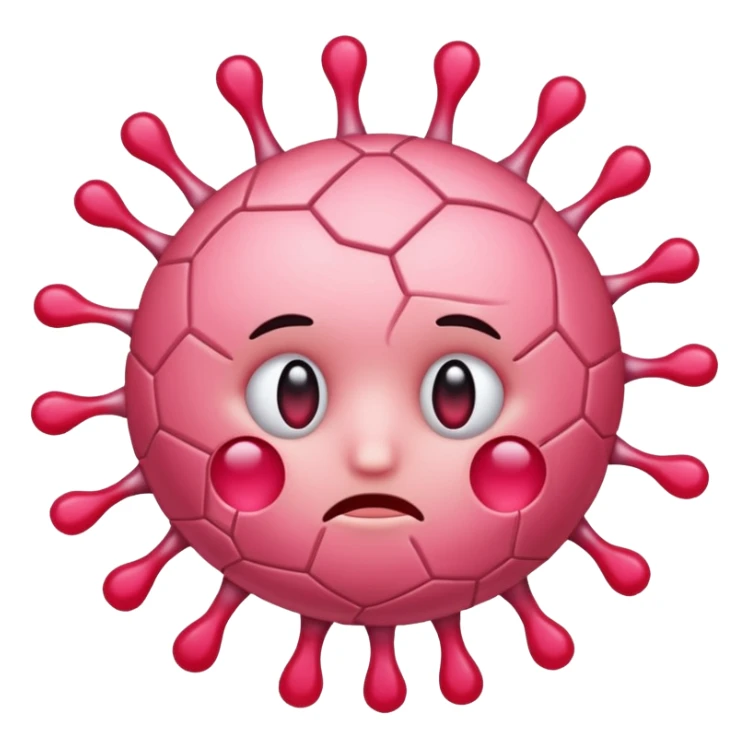 Virus rosita eliminado y triste sticker