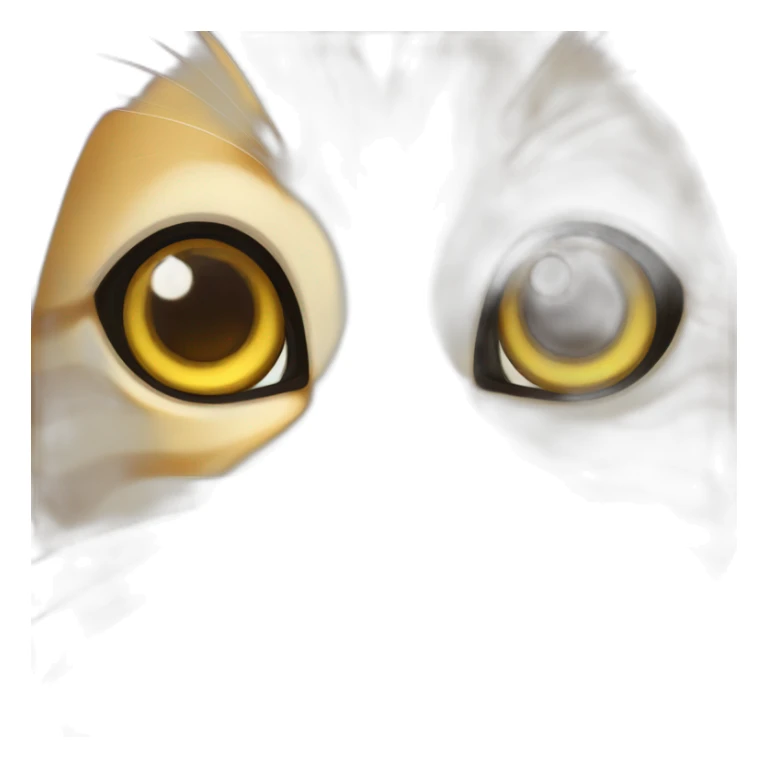 golden chinchilla cat with big eyes sticker