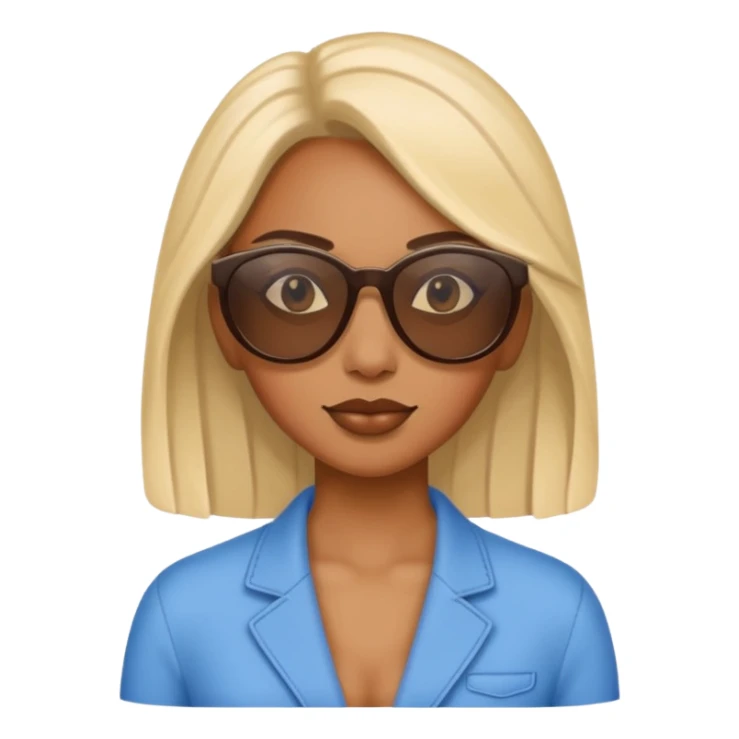 woman police wearing sun glasses sticker