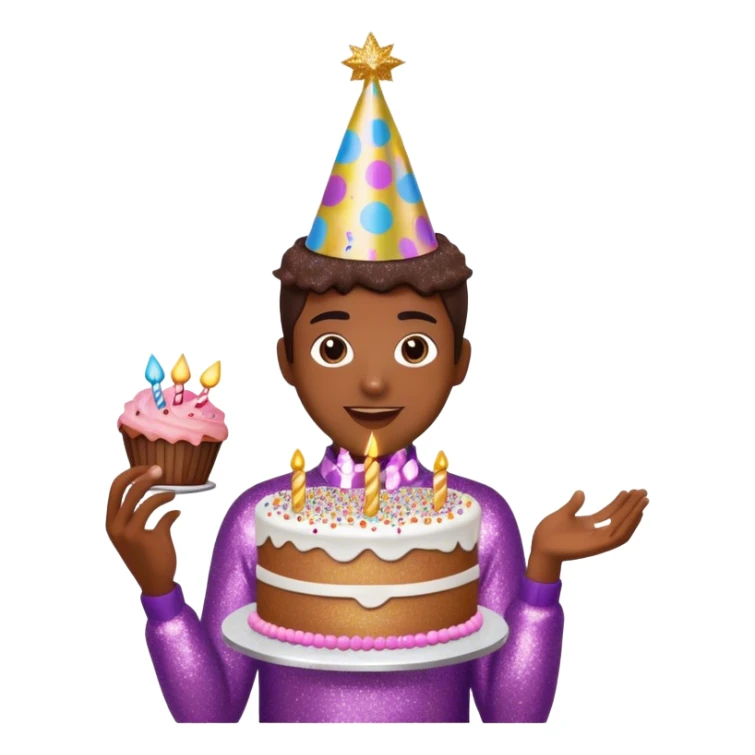 Happy Birthday My Love glittery  sticker