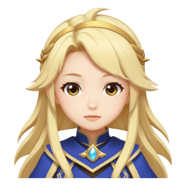 Cute Lumine from Genshin Impact in Hoyoverse Anime Style  sticker