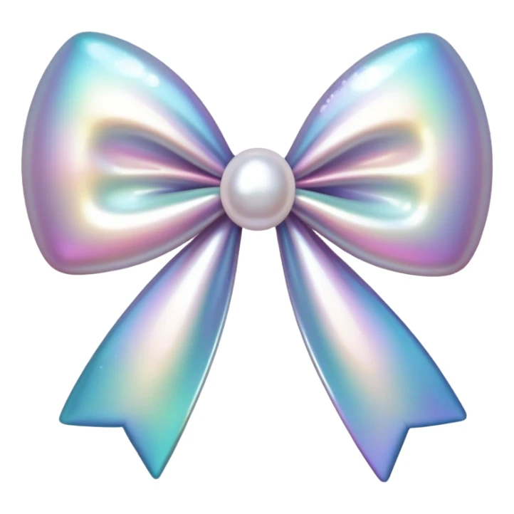 bow made of pearls sticker