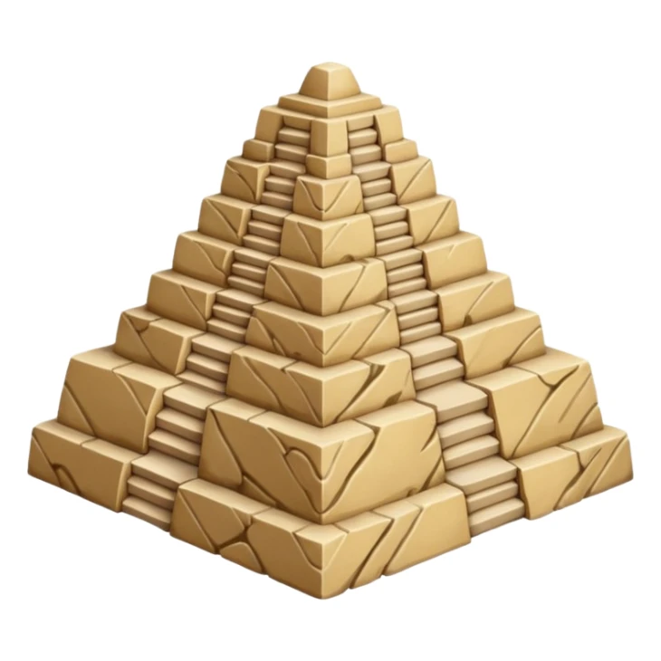 Emoji of Ziggurat sticker