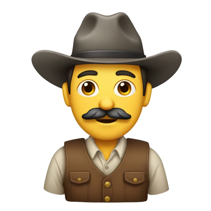Agricultor con bigote y zanahoria sticker