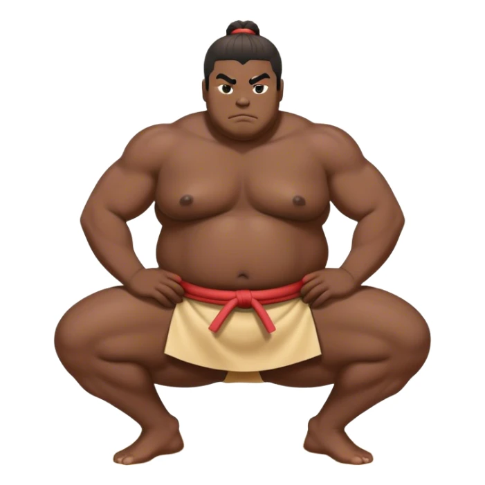 Sumo Wrestling – Cinematic Realistic Sumo Wrestling Scene, featuring a powerful sumo wrestler in traditional mawashi engaged in an intense bout on a sandy dohyo, muscles tensed and sweat glistening under dramatic arena lighting, capturing the raw energy and tradition of the sport. sticker