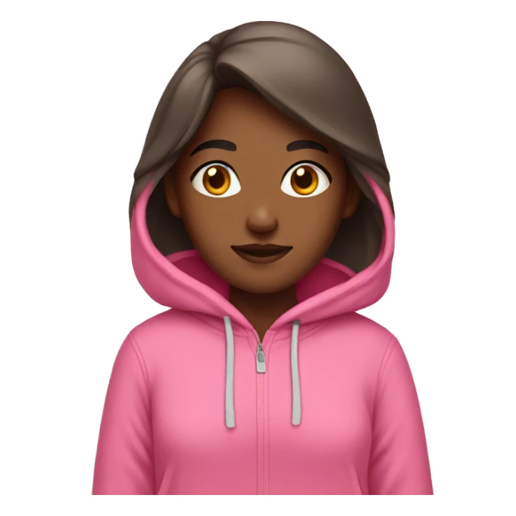 Girl with pink hoodies sticker