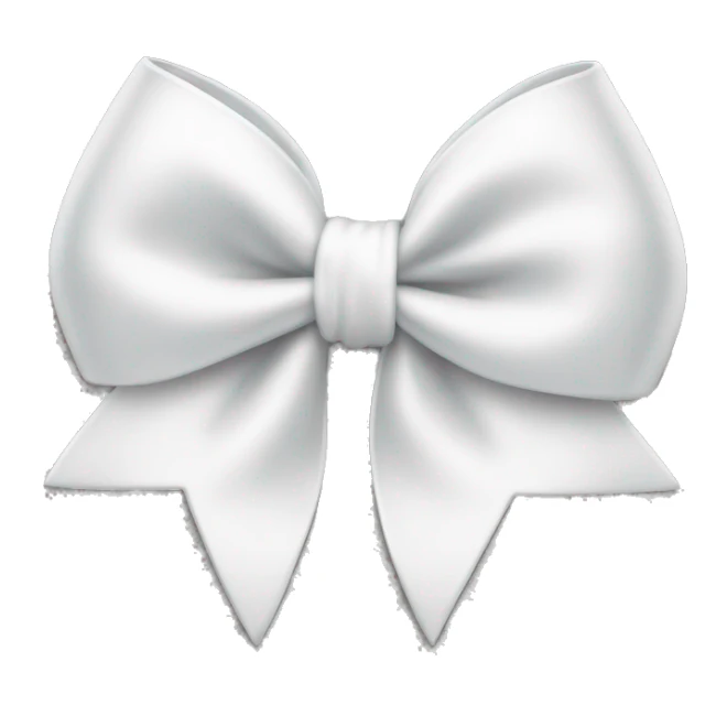 white bow sticker