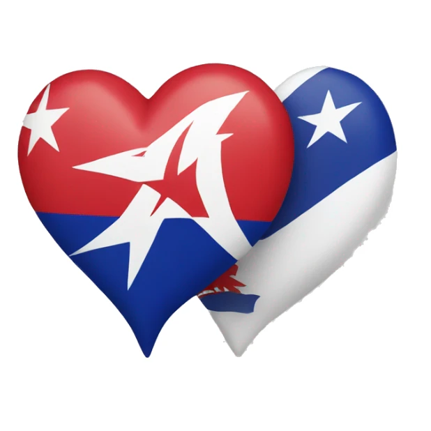 A love shape with all Malaysia flag emoji  sticker