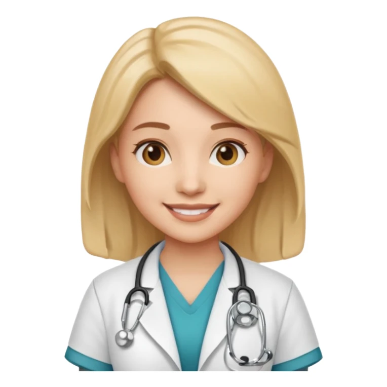 young female doctor emoji sticker