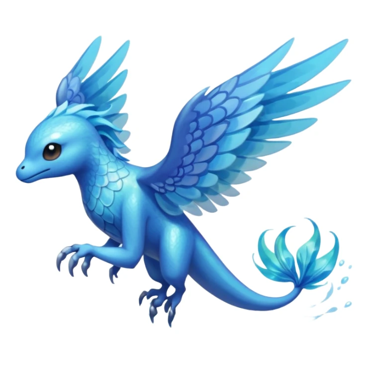 Elemental Flying-type-Water-type natural Pokémon-Fakémon-creature sticker