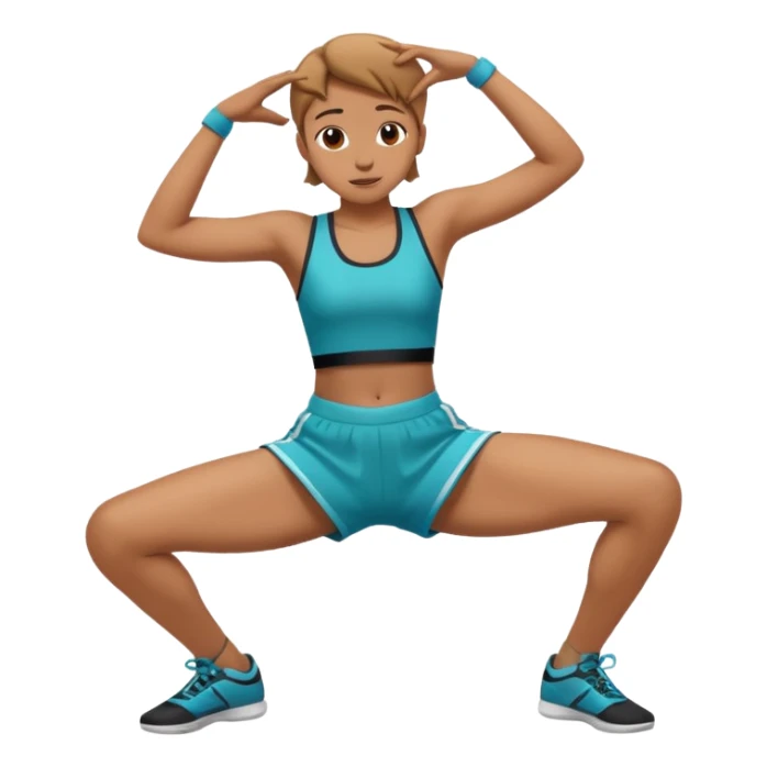 Hands on knees dance sticker