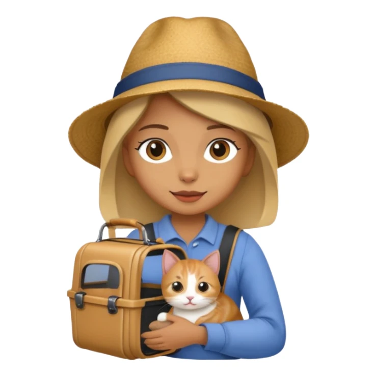 Walker witj cat in carrier, Pet Walkers. sticker