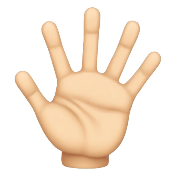 a TOK emoji of hand with six fingers sticker
