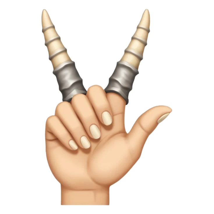 sign of the  horns sticker