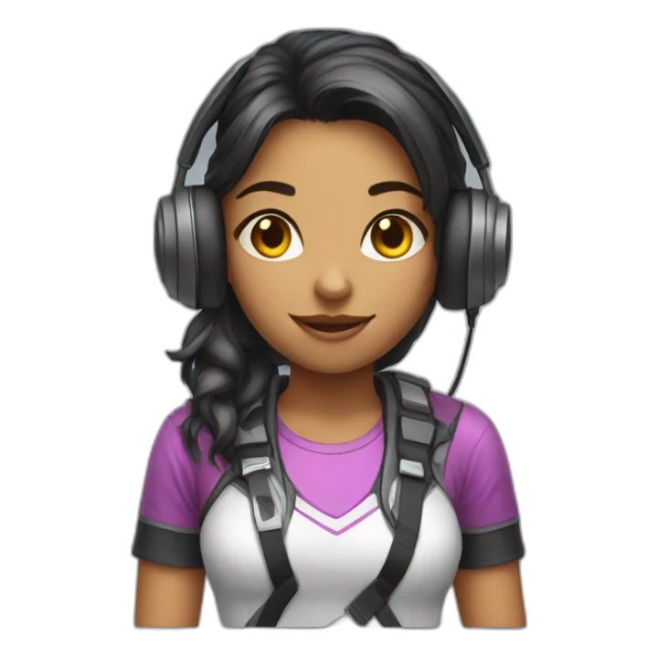 girl gamer sticker