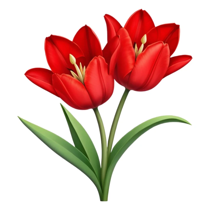 tulip flower with an amaryllis flower sticker