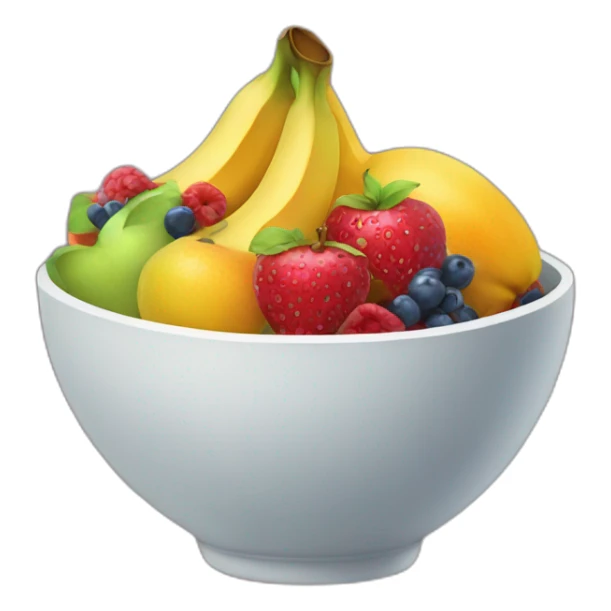 Bowl of fruit sticker