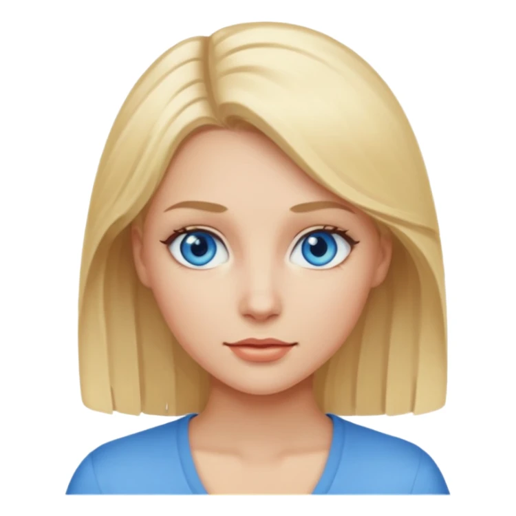 Woman blond sticker