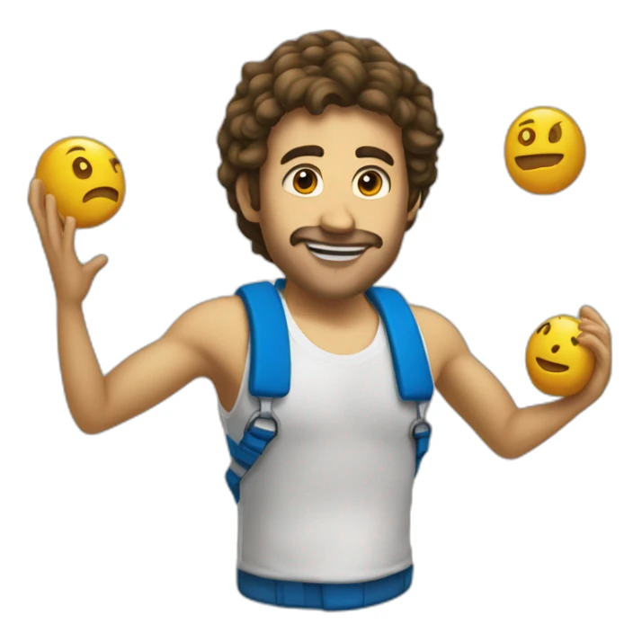 une wii avec des bras et des jembe sticker