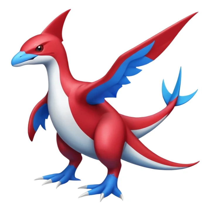 Latias-Koraidon-Latios-Fakémon-hybrid-creature (full body)  sticker