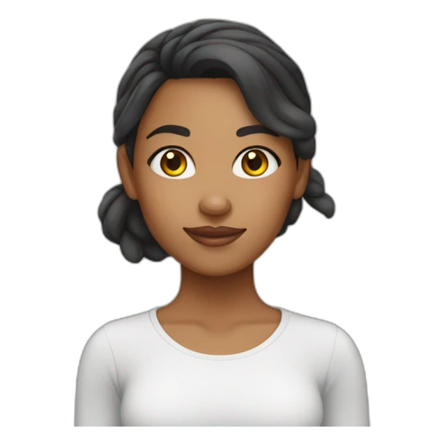 mixed race girl curaçao sticker
